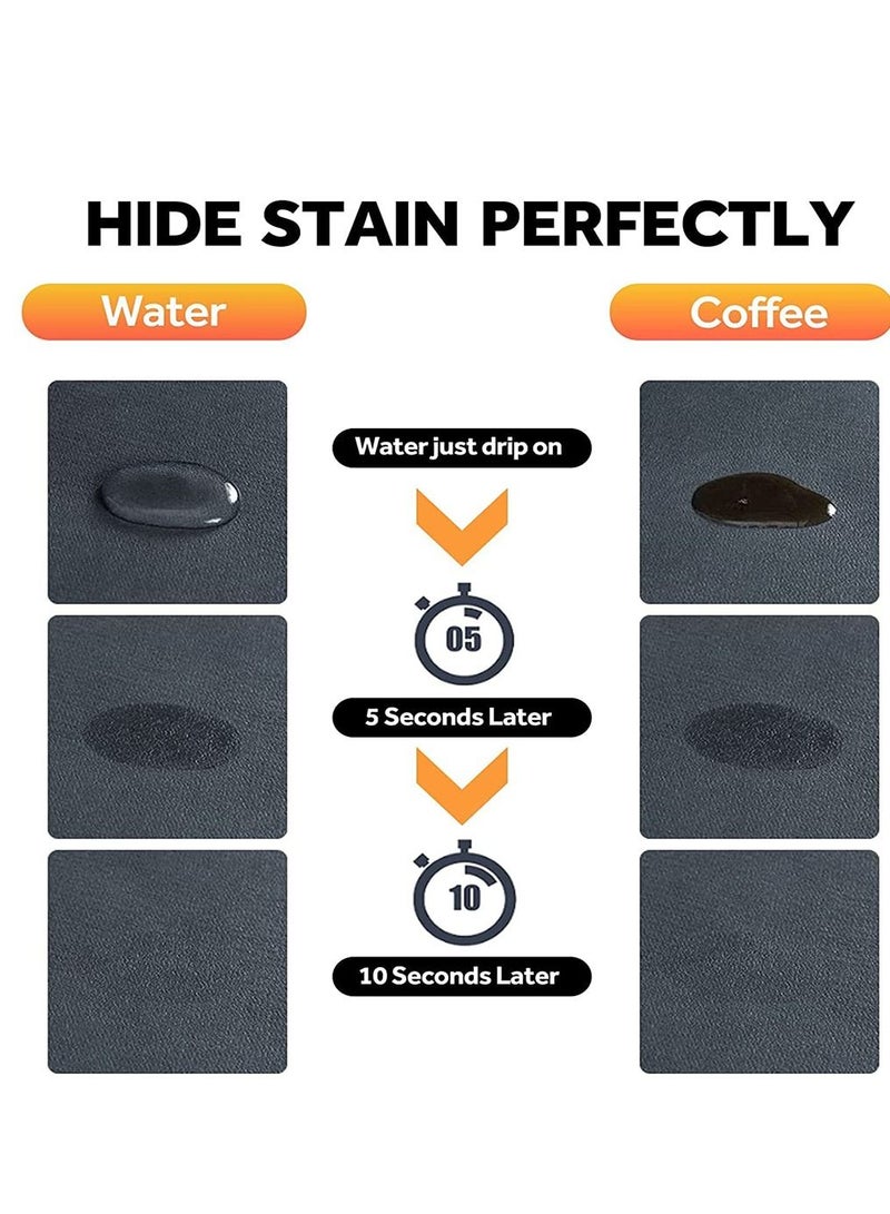 Hi homey Super absorbent soft non-slip quick Dish Drying Mat for Kitchen Countertops - Image 2