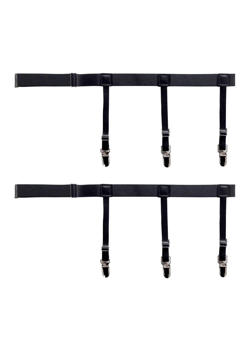 Generic Mens Shirt Stays Holder Garters Adjustable Elastic Shirt Holder Straps  - Image 5