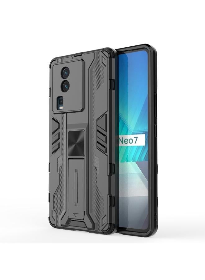 إيروريكس جراب لهاتف vivo iQOO Neo7 Supersonic PC + جراب هاتف مقاوم للصدمات من مادة TPU - Image 1