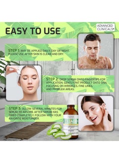 أدفانسد كلينيكال سيروم الكولاجين للوجه من Advanced Clinicals، 1.75 أونصة سائلة، يُعزز امتلاء البشرة ويرفعها ويرطبها للحصول على بشرة متوهجة شبابية.  - Image 5