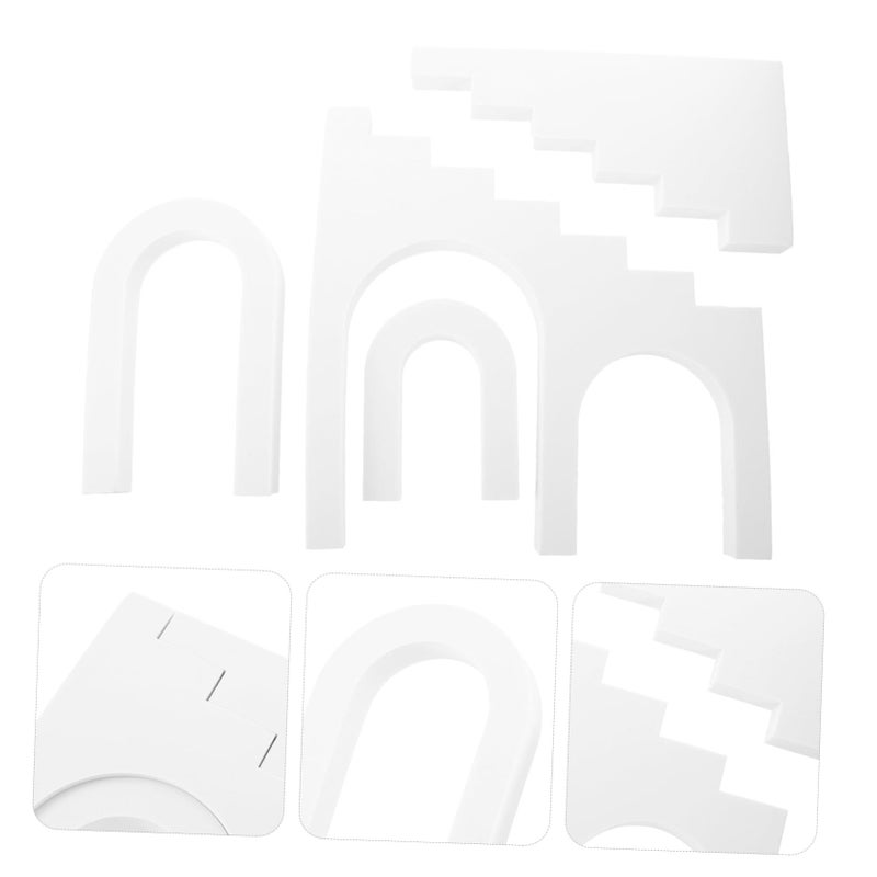 Geometric Cube Photo Props for Lipstick Photography 30.5x30cm White - Image 4