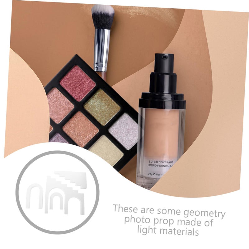Geometric Cube Photo Props for Lipstick Photography 30.5x30cm White - Image 5