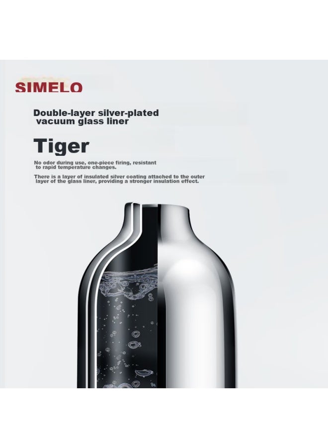 Simelo Insulated Bottle 3.2l, Glass Inner Liner Thermos, Hot Water Bottle, Insulated Bottle, Water Bottle For Student Dormitory, Classic Model - Image 3