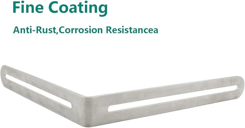 4 PCS Heavy Duty Stainless Steel L Shape Corner Brace 6 5x7 87x0 12 Inches Silver - Image 4