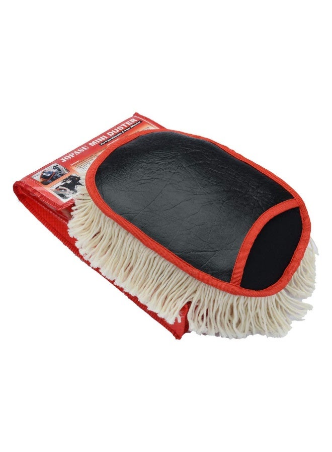 JOPASU Car Duster Brush & Mini Duster Brush Combo Pack With 100% Wax Treated Cotton Strands For Cleaning Dry Dust Om Cars & Bikes. Scratch Proof, Water Saver & Eco-Friendly Brush For Dusting, Black - Image 3