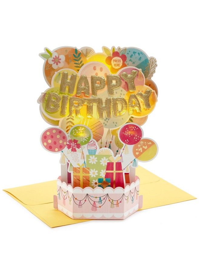 Hallmark Paper Wonder Musical Pop Up Birthday Card (Mylar Balloon Explosion Plays Happy Birthday) - Image 1