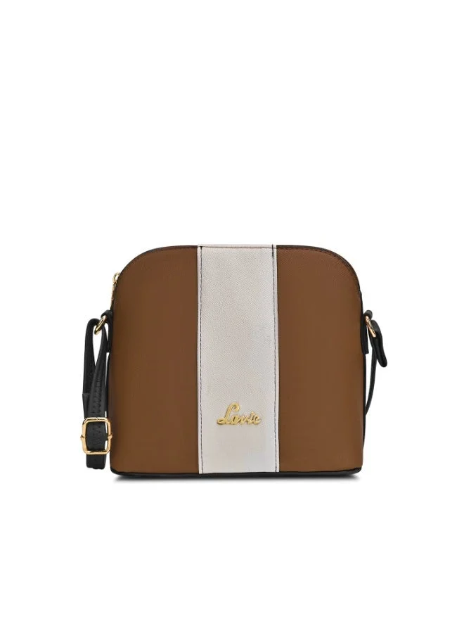 Women's Masha Colourblock Vertical Slingbag (Tan)