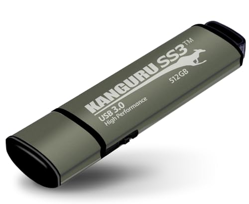 Kanguru SS3 – 32GB USB Flash Drive - Physical Write Protect Switch – SuperSpeed USB 3.0 - Portable - Image 1