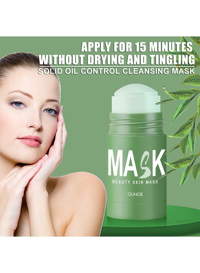 أوهو قناع الجمال للبشرة ، قناع الشاي الأخضر ، عصا مزيل الرؤوس السوداء ، قناع التنظيف العميق ، قناع التحكم في الزيت ، قناع الوجه ، قناع عصا الوجه لإزالة السموم من البشرة لجميع أنواع البشرة - Image 3