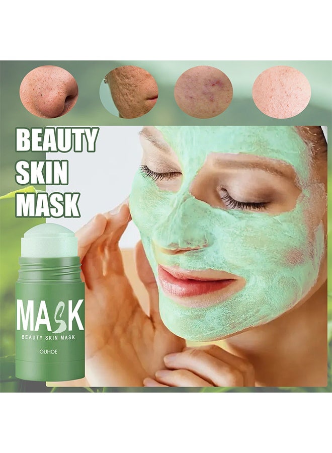 أوهو قناع الجمال للبشرة ، قناع الشاي الأخضر ، عصا مزيل الرؤوس السوداء ، قناع التنظيف العميق ، قناع التحكم في الزيت ، قناع الوجه ، قناع عصا الوجه لإزالة السموم من البشرة لجميع أنواع البشرة - Image 2