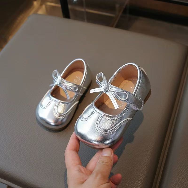 Baby Girl''s Small Leather Shoes 2025 Autum New Baby Soft-Soled Non-Slip Toddler Shoes Girls'' Shallow Mouth Flats - Image 5