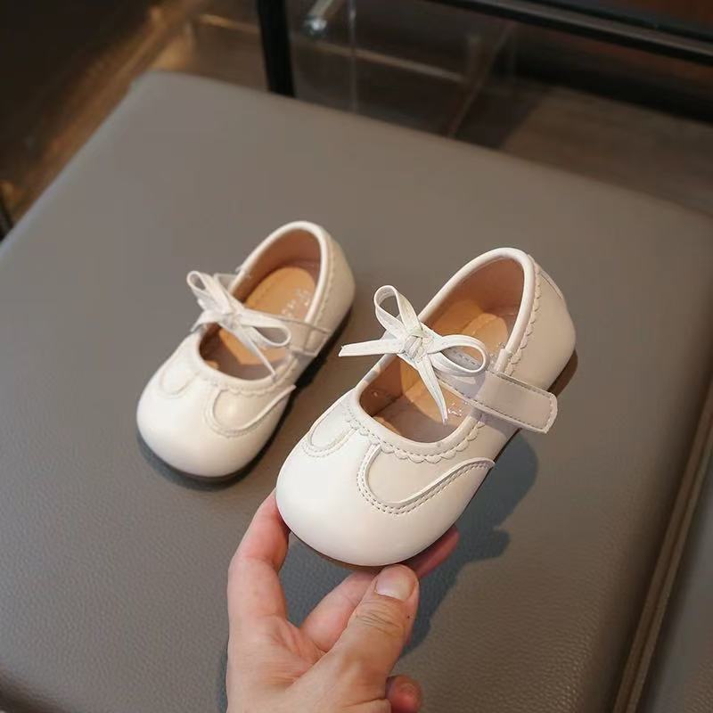 Baby Girl''s Small Leather Shoes 2025 Autum New Baby Soft-Soled Non-Slip Toddler Shoes Girls'' Shallow Mouth Flats - Image 4