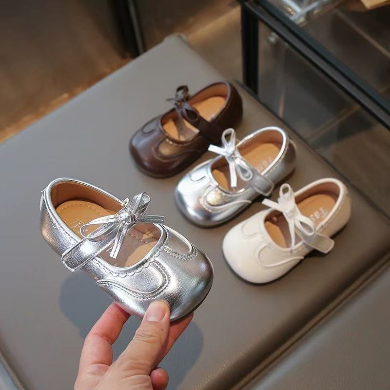 Baby Girl''s Small Leather Shoes 2025 Autum New Baby Soft-Soled Non-Slip Toddler Shoes Girls'' Shallow Mouth Flats - Image 3