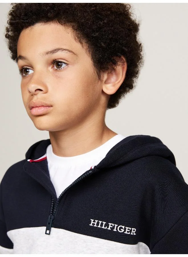 TOMMY HILFIGER Youth Colorblock Hoodie