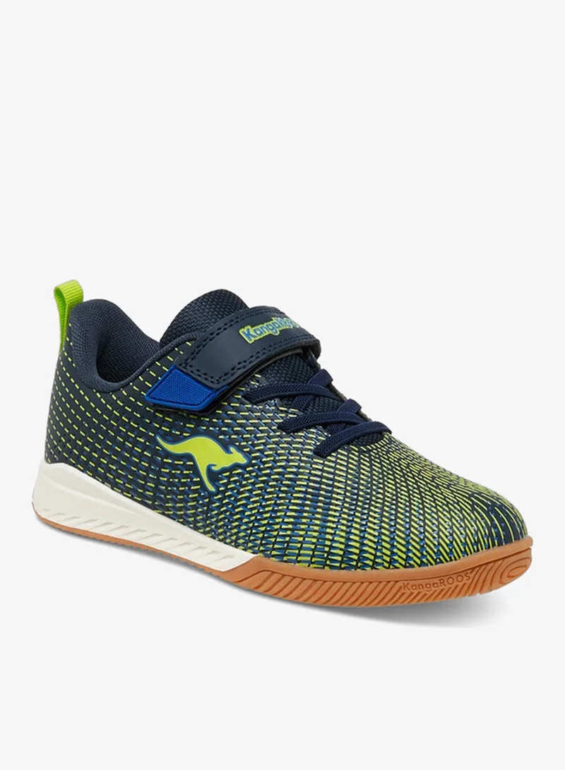 kangaROOS Boys' Printed Sports Shoes with Hook and Loop Closure