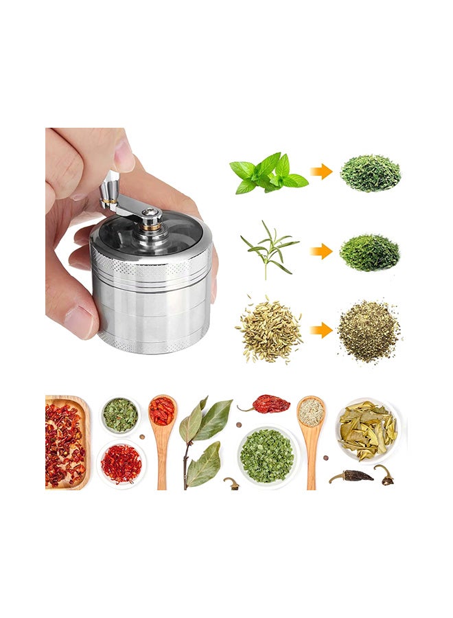 Loquat Layers Herb Grinder Silver 15centimeter - Image 2