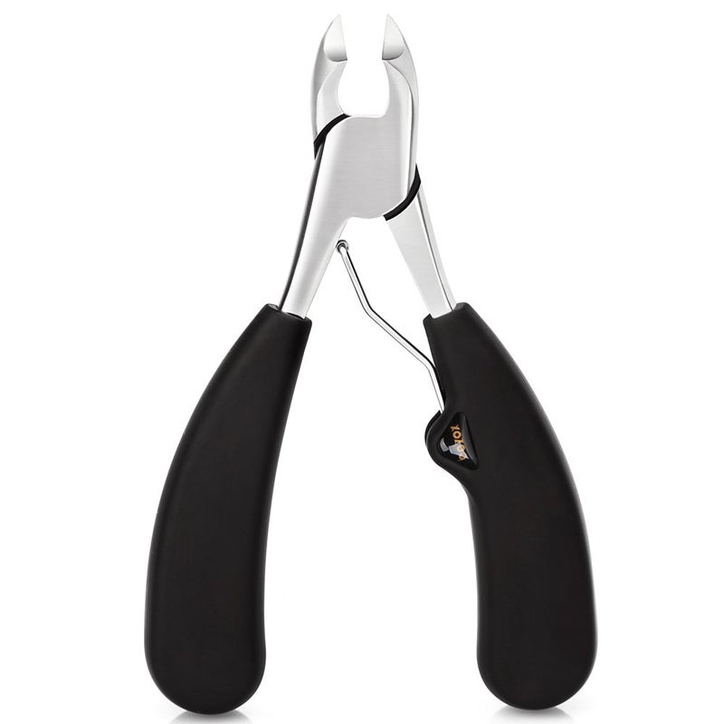 BEZOX Thick Toenail Clippers for Seniors Large Toe Nail Clippers for Thick Nails Precision Comfort Grip Long Handle Fingernail Clippers Effortless Trimming Nail Cutter Premium Stainless Steel