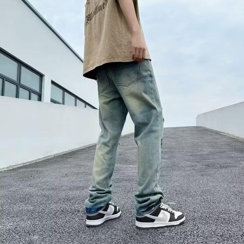 Unisex Classic Denim Jeans Loose Fit Daily Outdoor Wear - Image 4