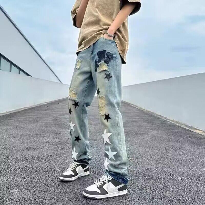 Unisex Classic Denim Jeans Loose Fit Daily Outdoor Wear - Image 5