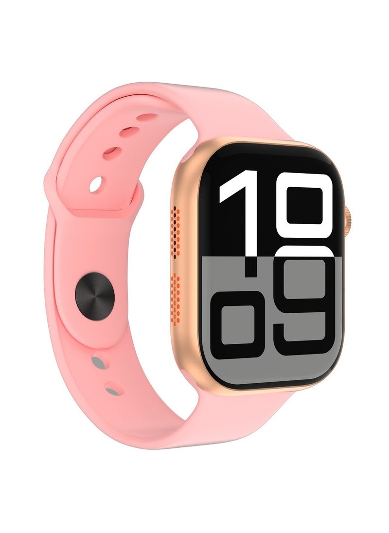 GREEN LION Active SE 46 Smart Watch / 2.07 Display / Calculator / Heart Rate / 3D Transition / Games / Bluetooth Camera and Call / Workout / Notification - Rose Gold & Pink Strap  - Image 1