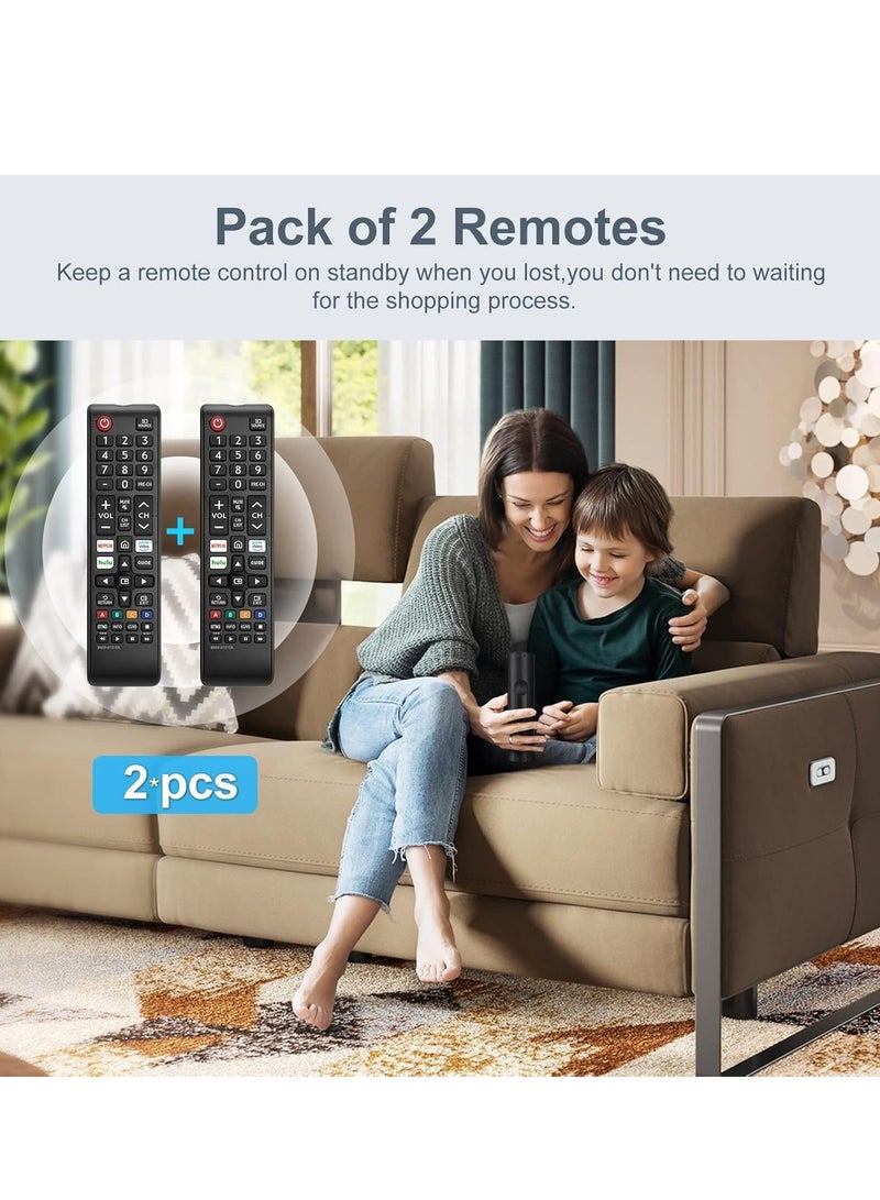 ELTRAZONE (2 Pack) Universal Remote Control for Smart TV – Compatible with LED, LCD, HDTV, and 4K Smart TVs | No Setup Required | Easy-to-Use Replacement Remote with Long-Range Infrared Signal | Durable, Ergonomic Design, Perfect for Multiple Devices - Image 4