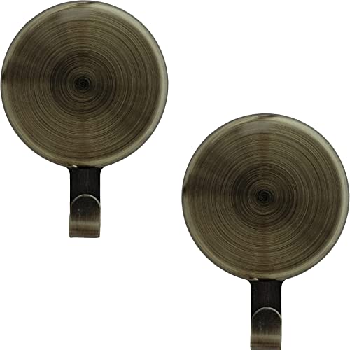 Haute Decor Attract Magnetic Wreath Hanger (Antique Brass) - Set of 2 Magnets - for 2 Metal Doors/Surfaces or 1 Single-Pane Glass Door/Window - Holds up to 10 lbs. - Image 1