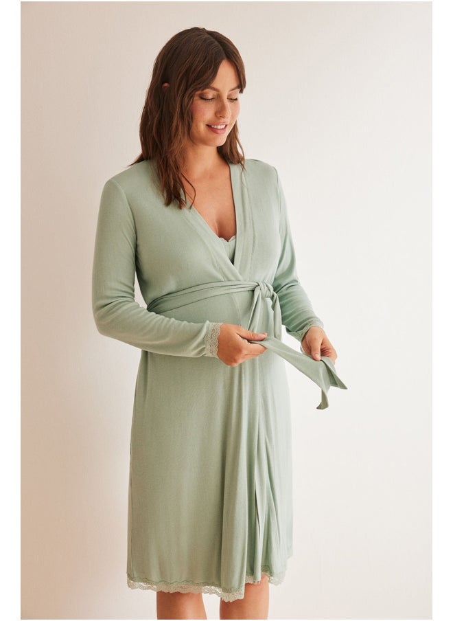 women'secret - رداء الحمل المضلع - Image 1