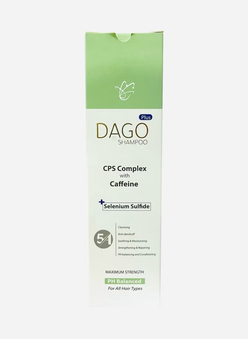 Dago Shampoo Plus Cps Complex With Caffeine For All Hair Types - 250 Ml