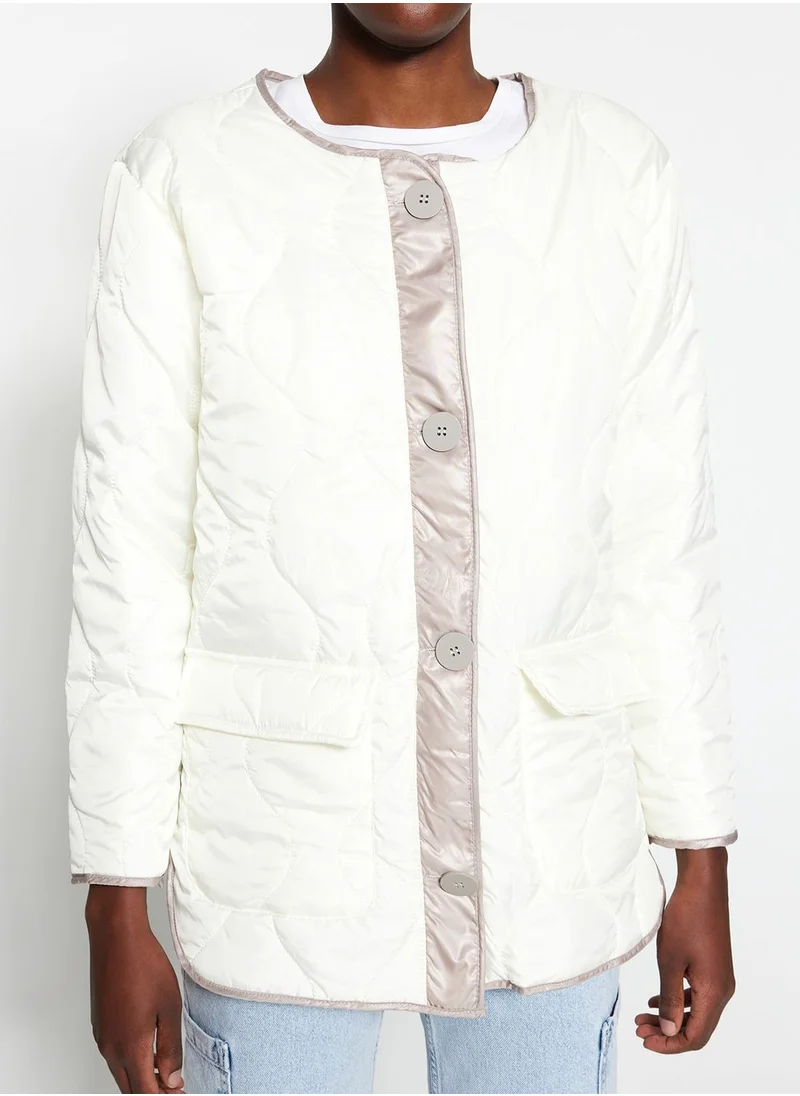 trendyol Pocket Detail Quilted Jacket