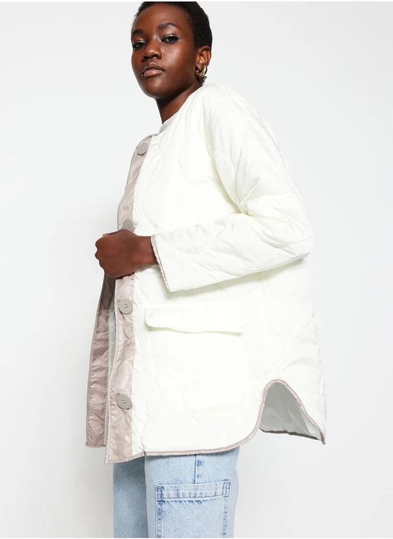 trendyol Pocket Detail Quilted Jacket