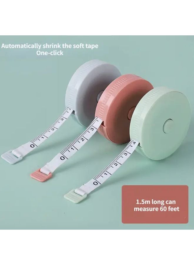 Nordic Pink Retractable Measuring Tape 60ft Heavy Duty Automatic Shrink Ergonomic Handle - Image 1