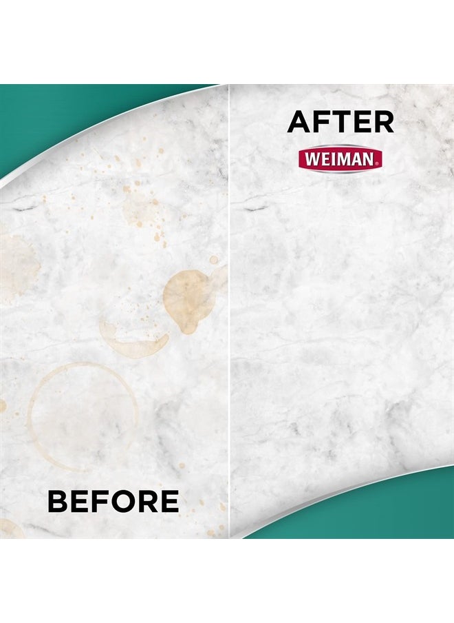 Disinfectant Granite Daily Clean & Shine (2 Pack with Polishing Cloth) Safely Clean Disinfect and Shine Granite Marble Soapstone Quartz Quartzite Slate Limestone Corian Laminate Tile Countertop