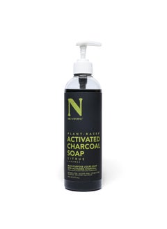 Dr. Natural Dr. Natural Activated Charcoal Liquid Soap - Combat Acne and Blemishes - Deep Cleansing Body Wash - Gentle Body Soap for Clear Skin - Citrus - 16 oz 