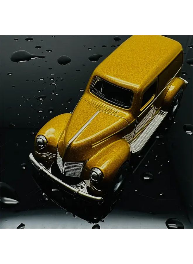 Black Vintage Classic Car Model Alloy Metal Plastic Collectible Toy Replica Retro Display - Image 2