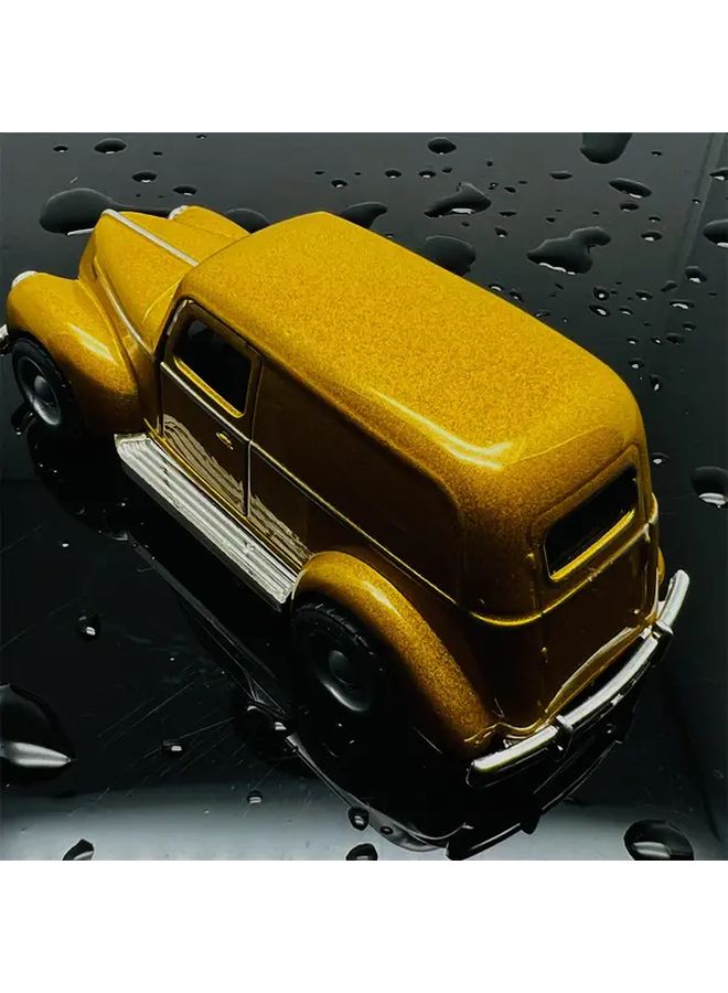 Black Vintage Classic Car Model Alloy Metal Plastic Collectible Toy Replica Retro Display - Image 3