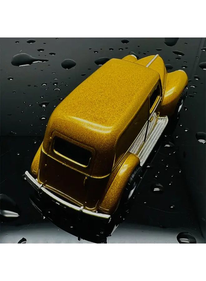 Black Vintage Classic Car Model Alloy Metal Plastic Collectible Toy Replica Retro Display - Image 4