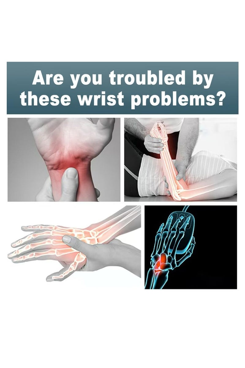 Wrist Rest for Mouse, Ergonomic Soft Silicone Wrist Cushion Support Pad, Mouse Wrist Pad with Non-Slip Base for Typing Pain Relief, Office, Home, Gaming, Computer, Black - Image 3