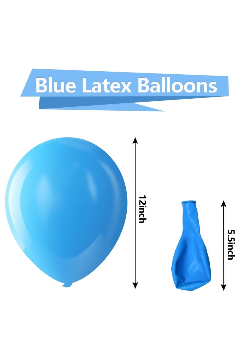 100 Pack 12 inch Round Helium Light Blue Balloons for Baby Shower Wedding Birthday Party Decorations - Image 2