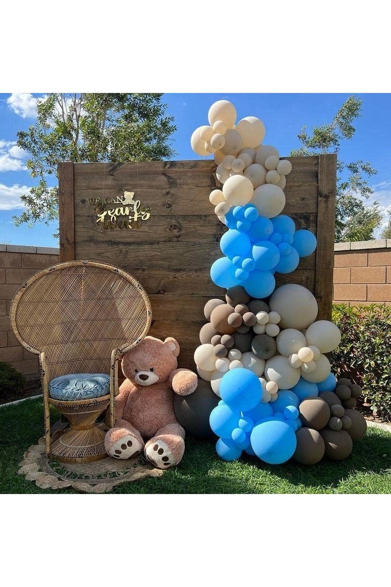 100 Pack 12 inch Round Helium Light Blue Balloons for Baby Shower Wedding Birthday Party Decorations - Image 3