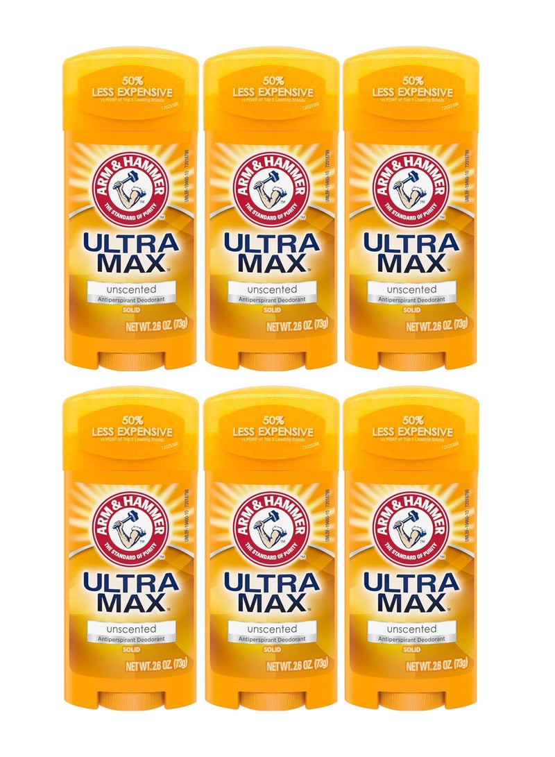 Arm & Hammer 6-Piece Ultra Max Unscented 73gm - Image 1