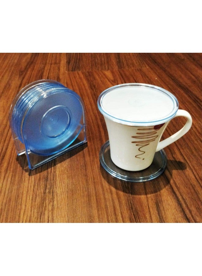 CSM® Table Coasters with Stand - Set of 6 Coasters - Image 1