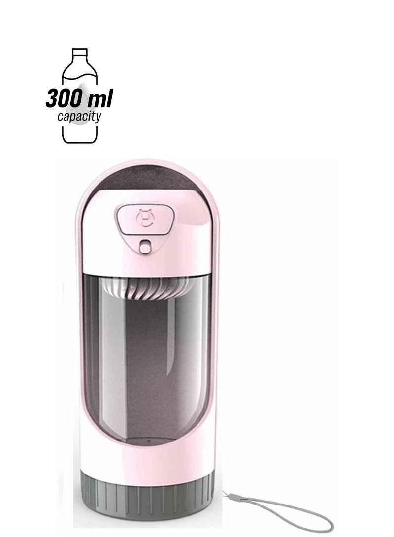 SYOSI Portable Pet Water Bottle, Travel Water Cup Dispenser for Dogs Cats Small Animals, Antibacterial Drawer-Style Reversible, Lightweight Leak Proof BPA Free Food Grade Outdoor Drink Bottle - Image 1