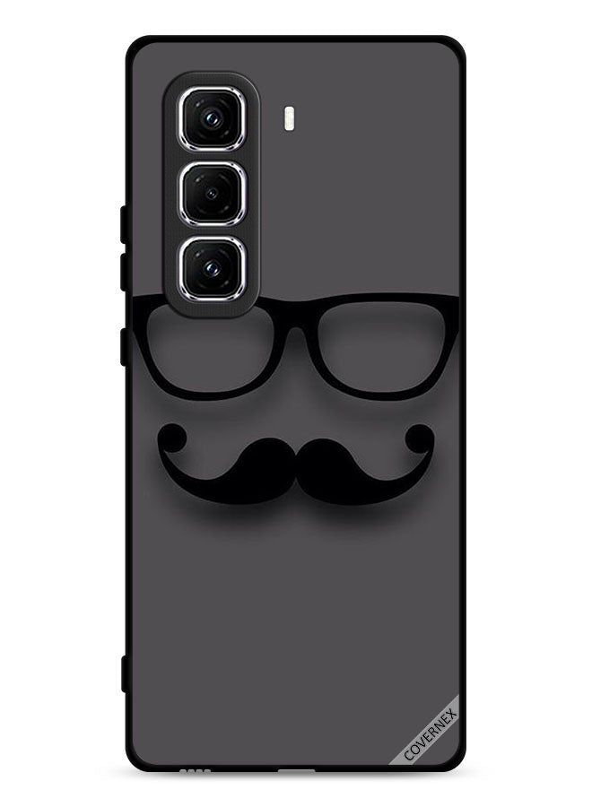 Covernex Infinix Hot 50 Pro Plus 4G Protective Case Cover Glass & Mustache - Image 1