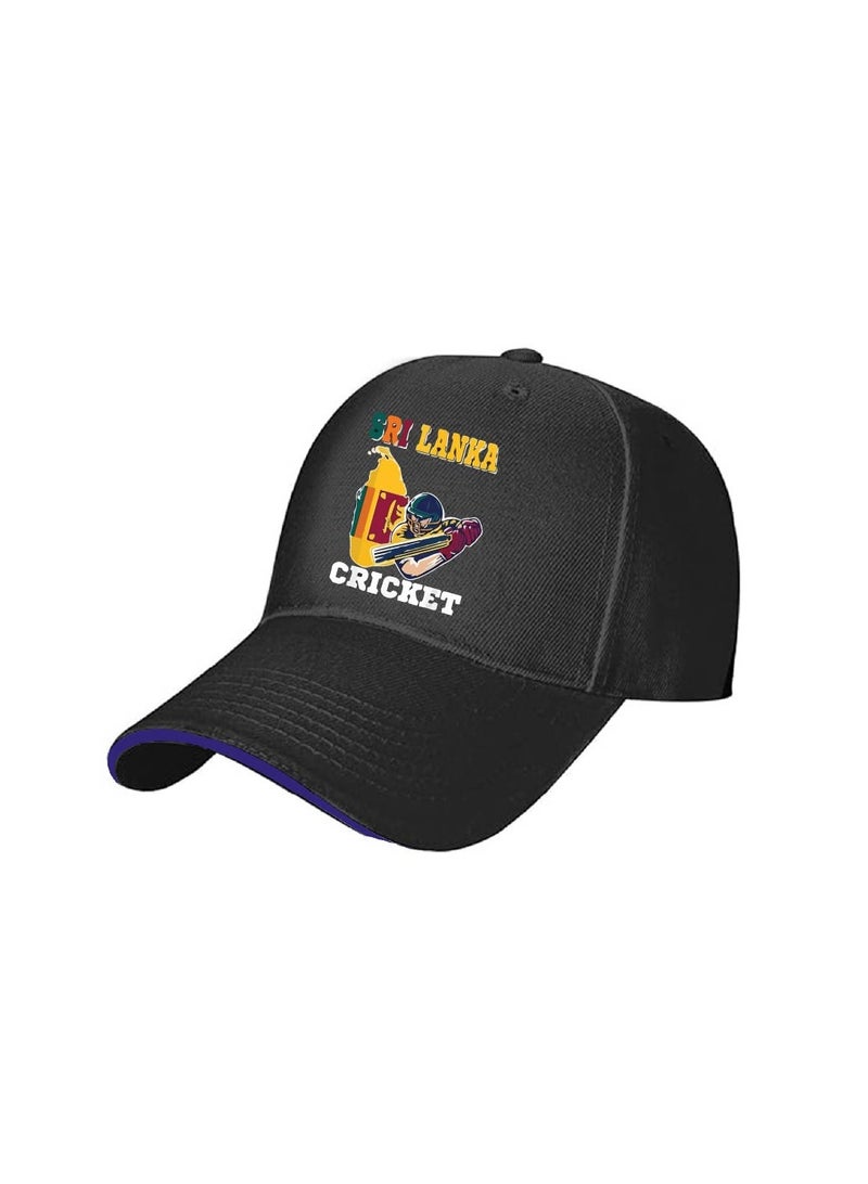 Sri Lanka Sports Fans Cricket Cap-Metal Adjustable Buckle Closure Cap For Men And Women-Sri Lanka Sports Cricket Caps For Fans-Unisex Cricket Cap For Sports Matches-Ideal For Everyday Wear - Image 2
