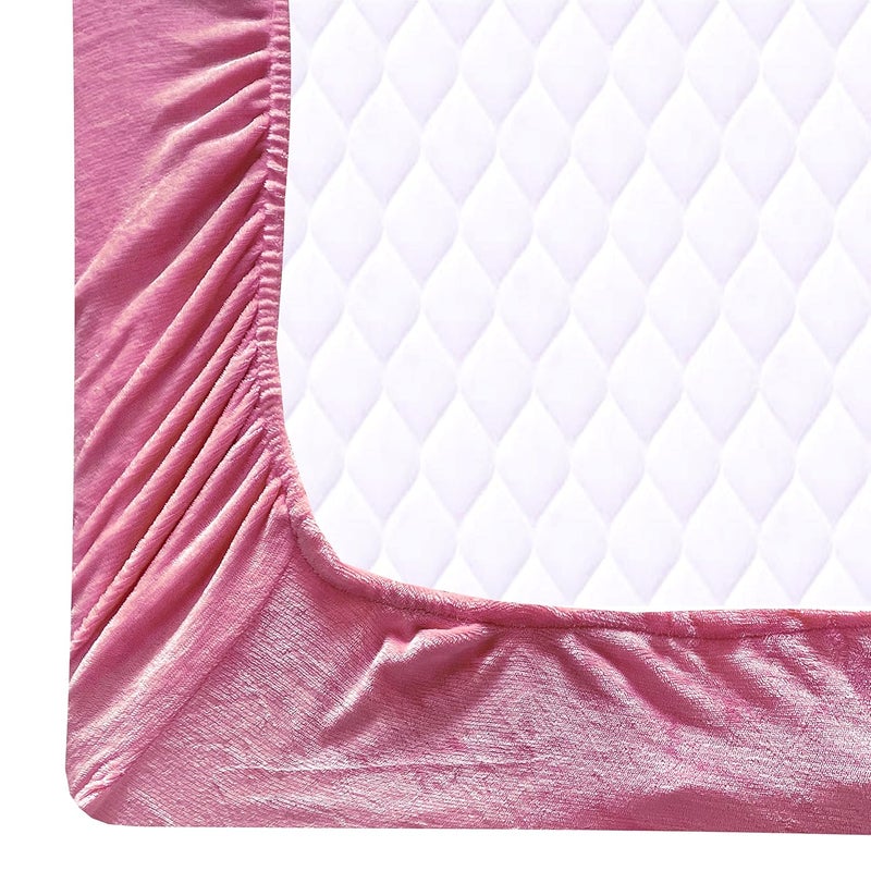 100 Woolen Fabric Warm Super Soft King Size Double Bedsheet with 2 Pillow Covers Warm Fitted Bed Sheet Specially Made for Winters Seasons Size 72x78 Inches  - Image 3