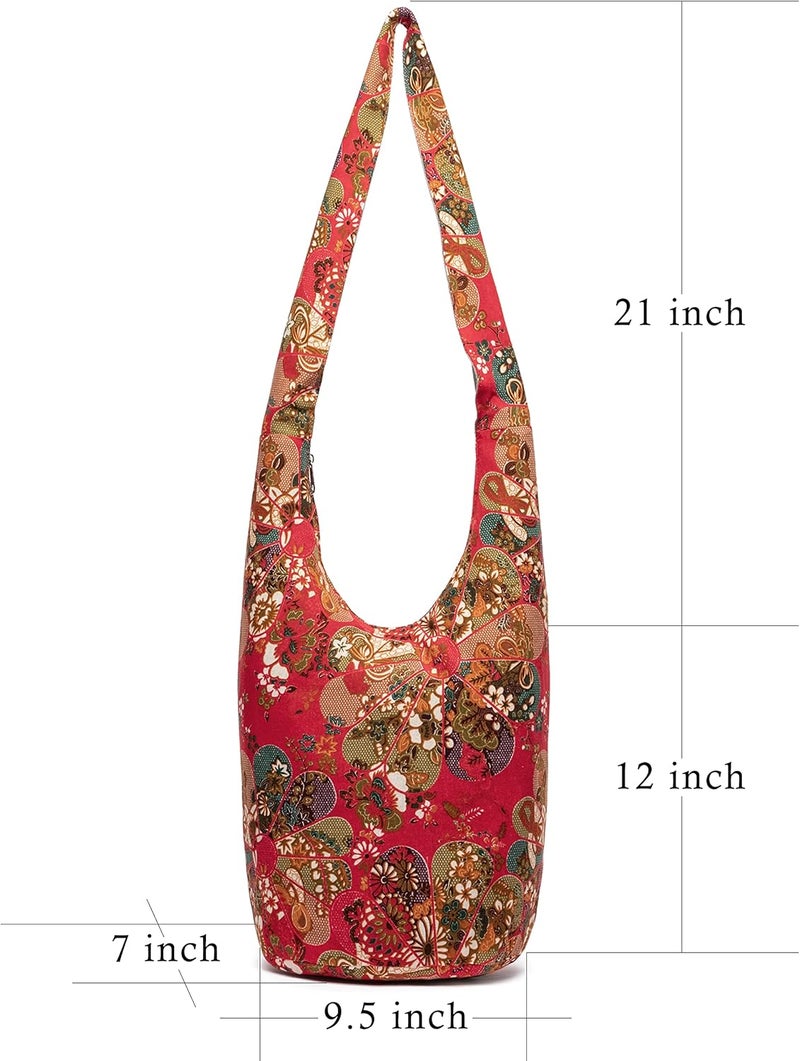 Coton Pose Women Shoulder Handbags Fashion canvas Hippie Crossbody Bags Bohemian Animal Prints Hobo Bags - Image 2