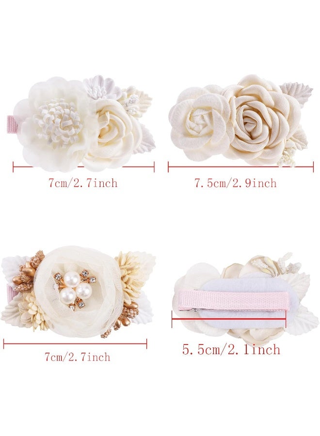 BFNAAgirl Flower Hair Clip BFNAAgirl Baby Girl Hair Bows Hair Accessories Alligator Clips for Infants Toddlers Gift (one size, flower8063) - Image 4
