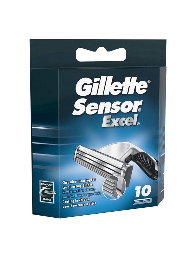 Gillette Illette Sensor Excel Razor Blades For Men Pack Of 10 Blades - Image 3