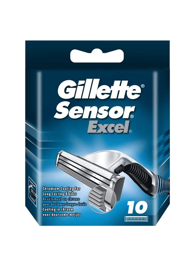 Gillette Illette Sensor Excel Razor Blades For Men Pack Of 10 Blades - Image 2