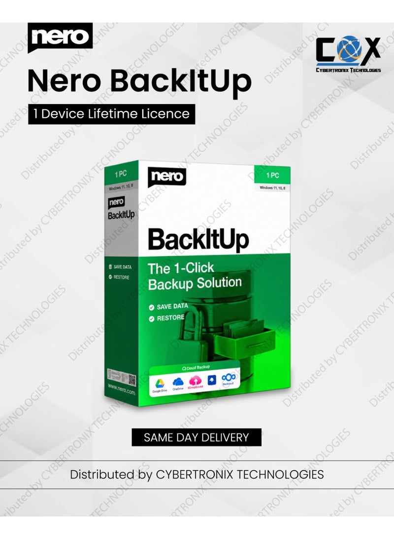Nero BackItUp | 1 Device for Lifetime | Digital License | Same Day Delivery